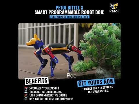 Video still: Introduction of Petoi Bittle X | Smart Programmable Robot Dog For Everyone | Petoi Camp